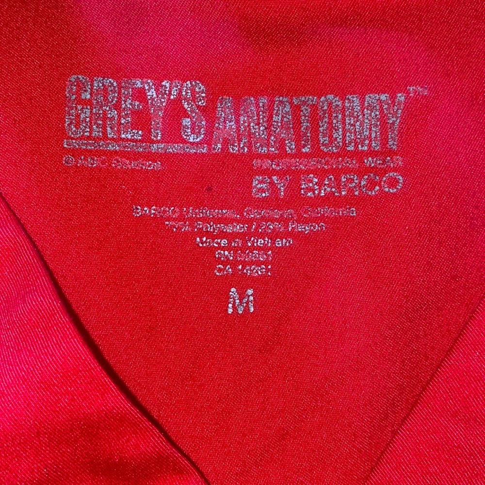 Greys's Anatomy by Barco Medium scrub top and MT scrub pants